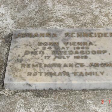 SCHNEIDER Johanna 1895-1918