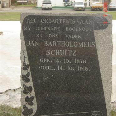 SCHULTZ Jan Barthlomeus 1878-1918