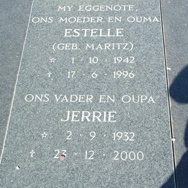 ACKERMANN Jerrie 1932-2000 &amp; Estelle MARITZ 1942-1996