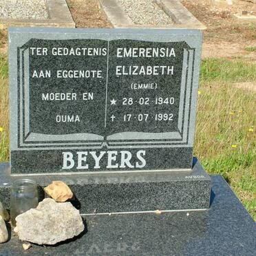 BEYERS Emerensia Elizabeth 1940-1992
