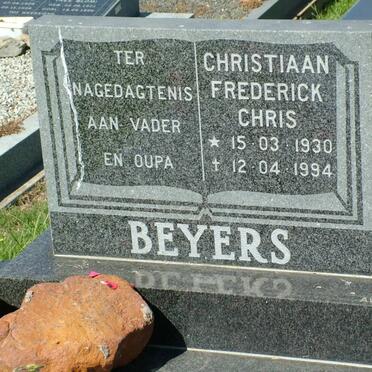 BEYERS Christiaan Frederick Chris 1930-1994