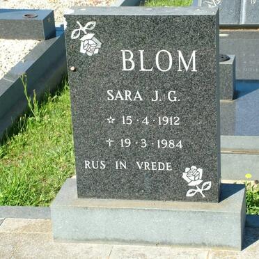 BLOM Sara J.G. 1912-1984