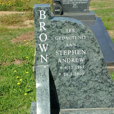 BROWN Stephen Andrew 1961-2000