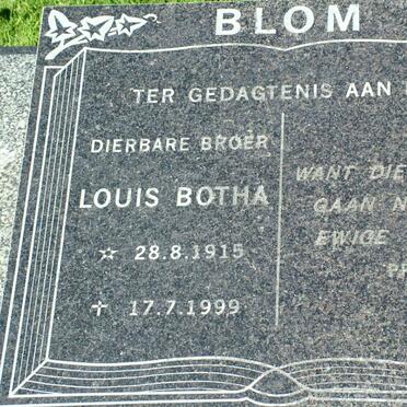 BLOM Louis Botha 1915-1999