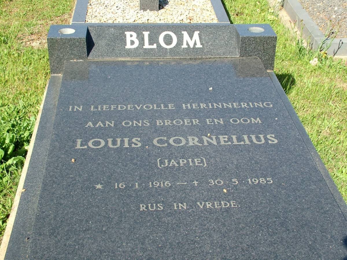 BLOM Louis Cornelius 1916-1985