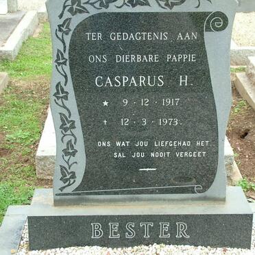 BESTER Casparus H. 1917-1973