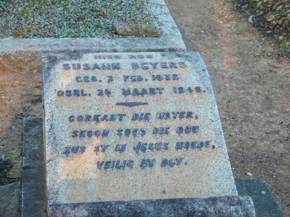 BEYERS Susann 1932-1945