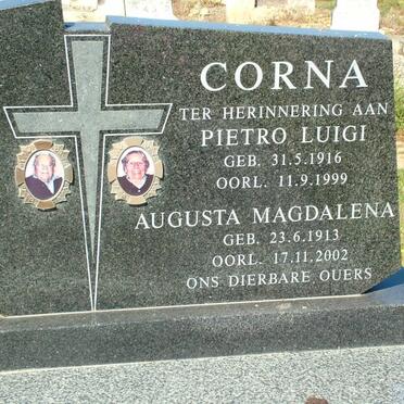 CORNA Pietro Luigi 1916-1999 &amp; Augusta Magdalena 1913-2002