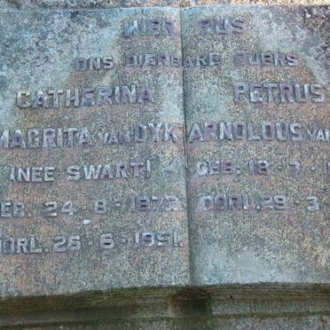 DYK Petrus Arnoldus, van 1867-1951 &amp; Catherina Magrita SWART 1872-1951