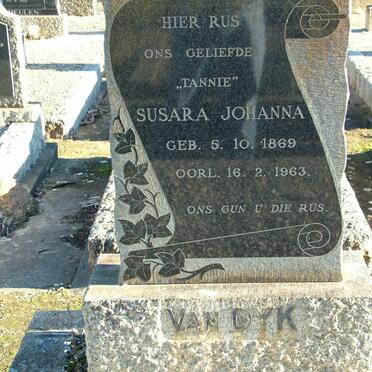 DYK Susara Johanna, van 1869-1963