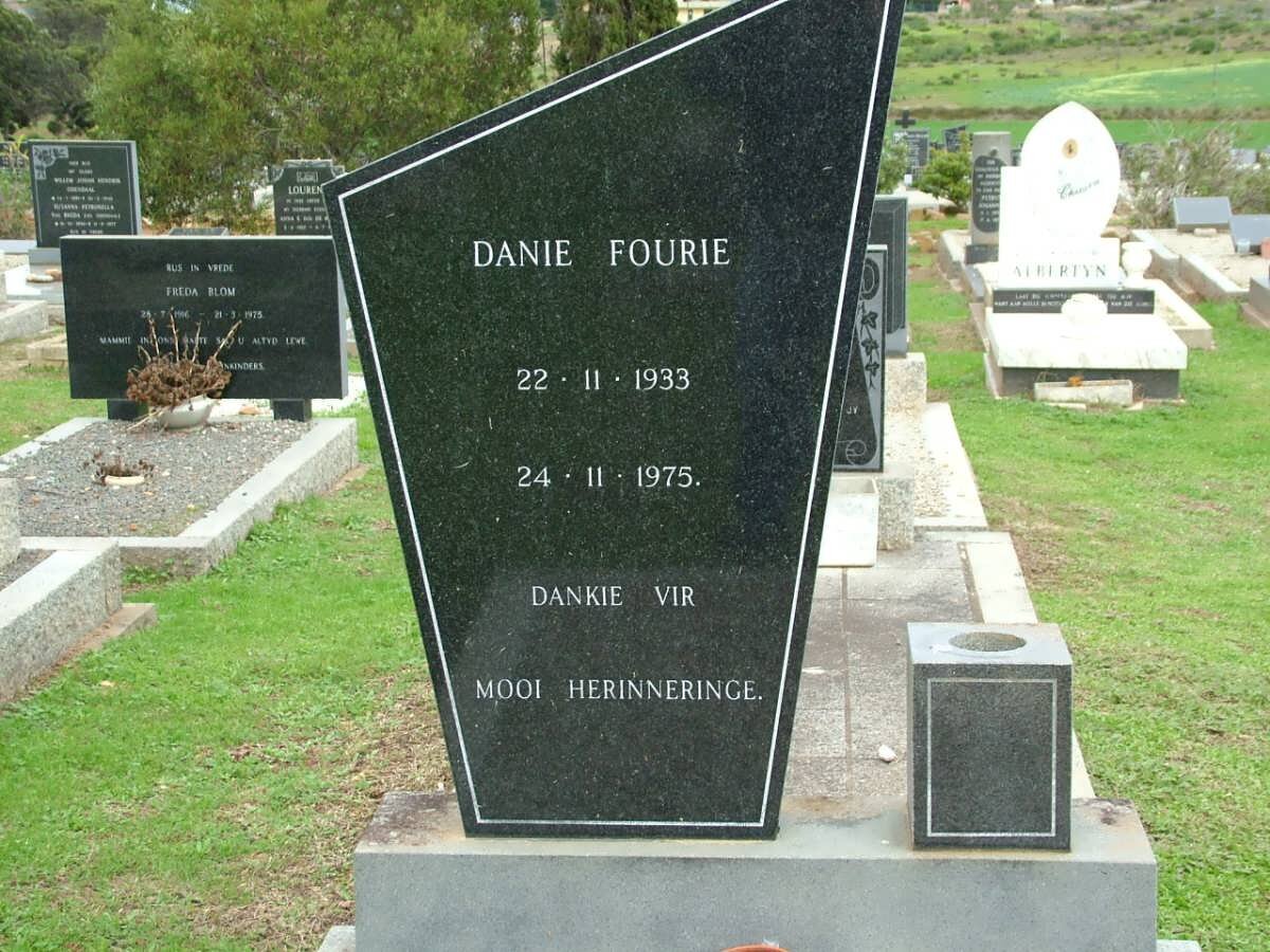 FOURIE Danie 1933-1975