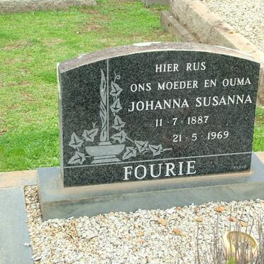 FOURIE Johanna Susanna 1887-1969
