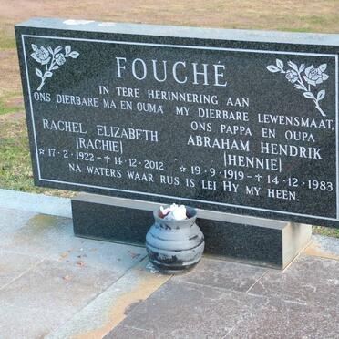 FOUCHE Abraham Hendrik 1919-1983 &amp; Rachel Elizabeth 1922-2012