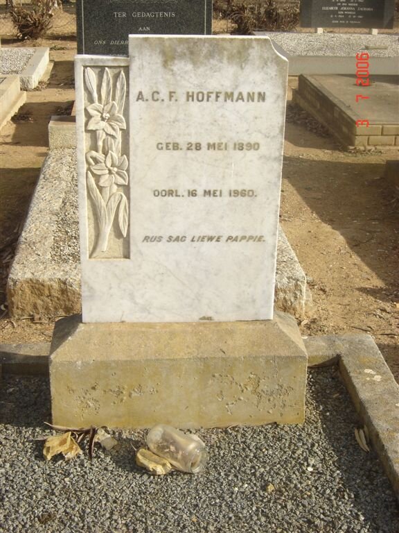 HOFFMANN A. C. F. 1890-1960