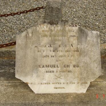 HUXHAM Catherine Johann? 1840-1869 :: HUXHAM Margaret Elizabeth 1848 -1877 :: HUXHAM Samuel Chubb