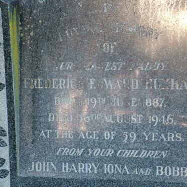 HUXHAM Frederic E. WARD 1887-1946