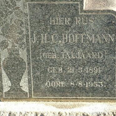 HOFFMANN J.H.C. nee TALJAARD 1891-1953