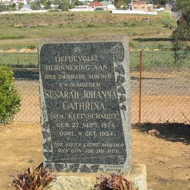 KLEINSCHMIDT Susarah Johanna Cathrina 1874-1954