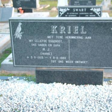 KRIEL H.J. 1925-1989
