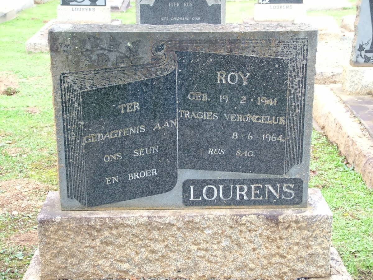 LOURENS Roy 1941-1964