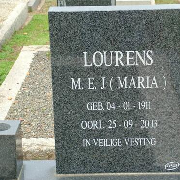 LOURENS M.E.J. 1911-2003