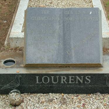 LOURENS M.L. 1933-1978