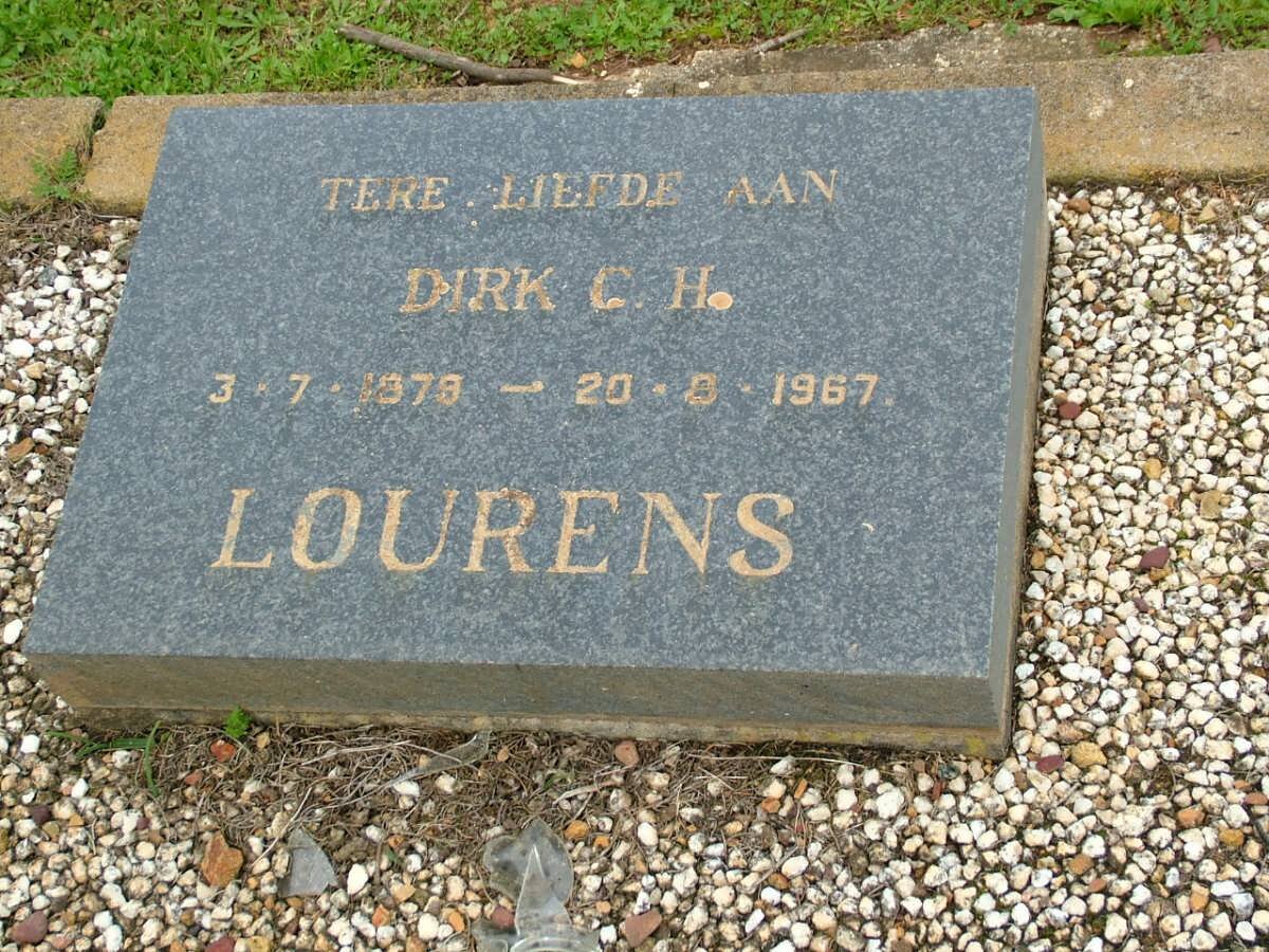 LOURENS Dirk C.H. 1879-1967