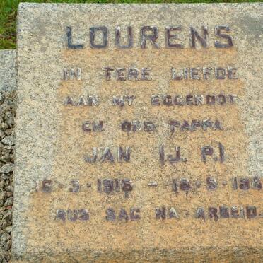 LOURENS J.P. 1916-1969