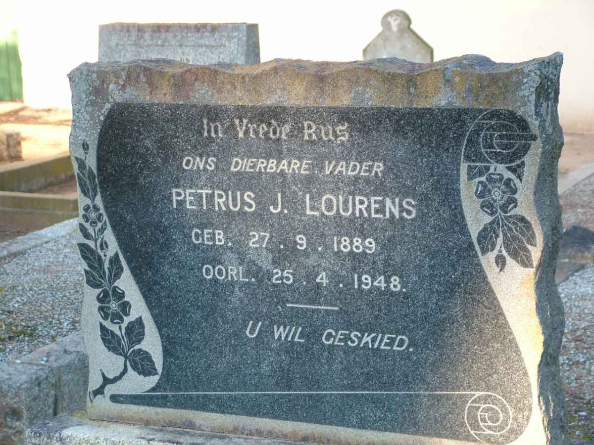 LOURENS Petrus J. 1889-1948