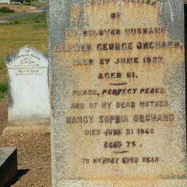 ORCHARD Alfred George -1927 :: ORCHARD Nancy Sophia -1940