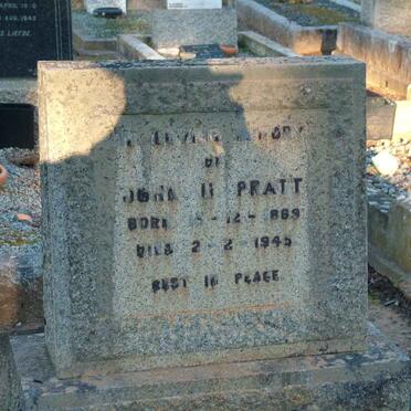 PRATT John H. 1889-1945