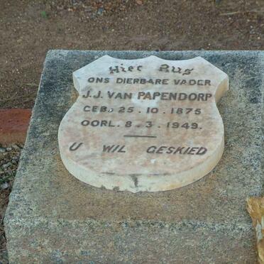 PAPENDORP J.J., van 1875-1949