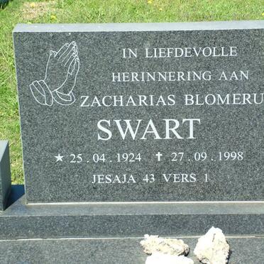 SWART Zacharias Blomerus 1924-1998