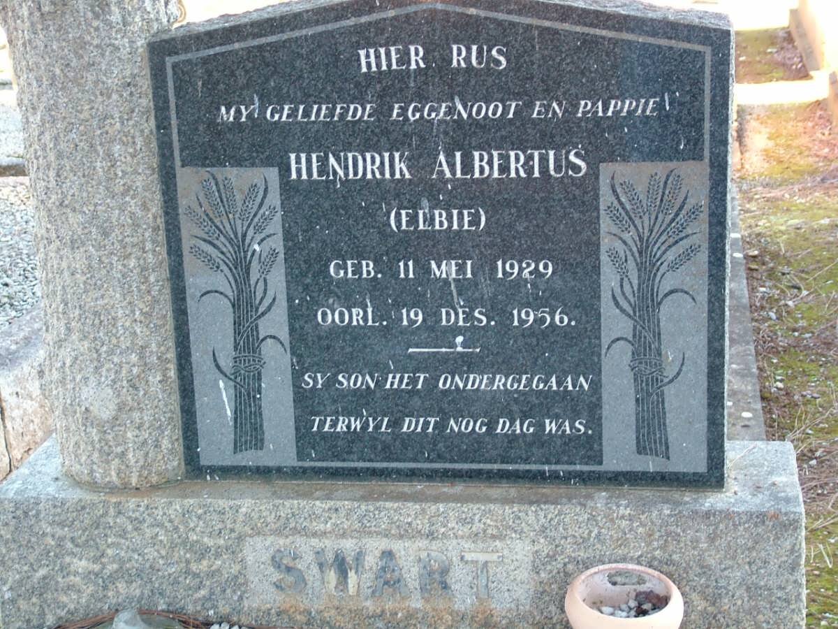 SWART Hendrik Albertus 1929-1956