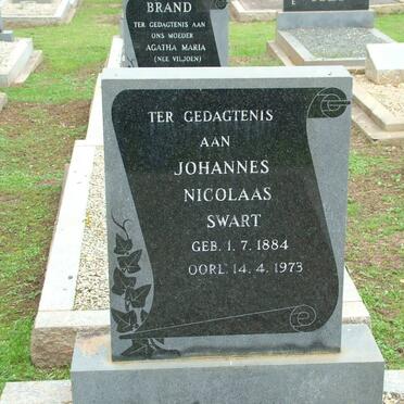 SWART Johannes Nicolaas 1884-1973
