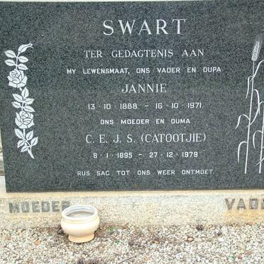 SWART Jannie 1888-1971 &amp; C.E.J.S. 1895-1979