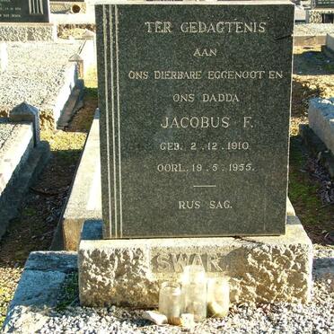 SWART Jacobus F. 1910-1955