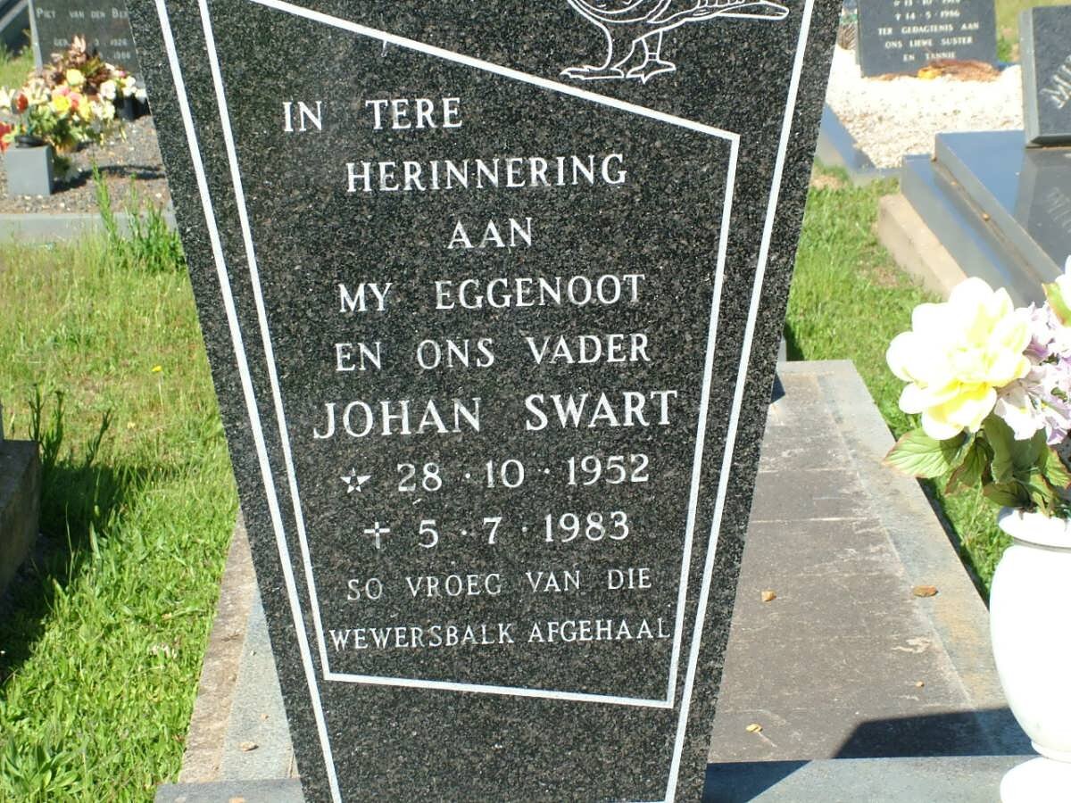 SWART Johan 1952-1983