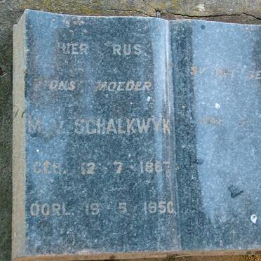 SCHALKWYK M., v. 1867-1950