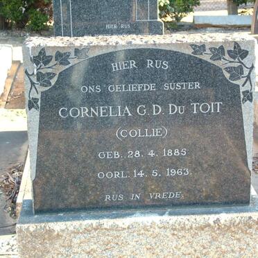 TOIT Cornelia G.D., du 1885-1963