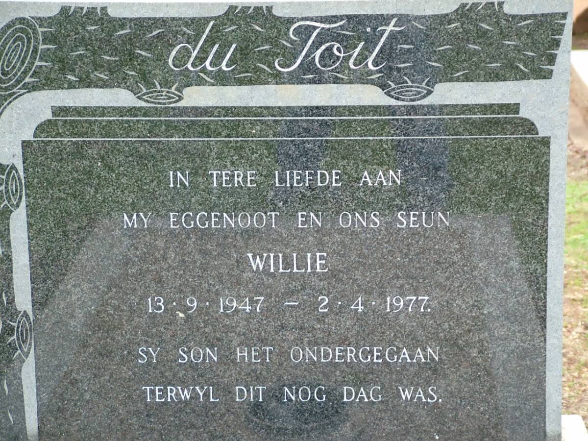 TOIT Willie, du 1947-1977