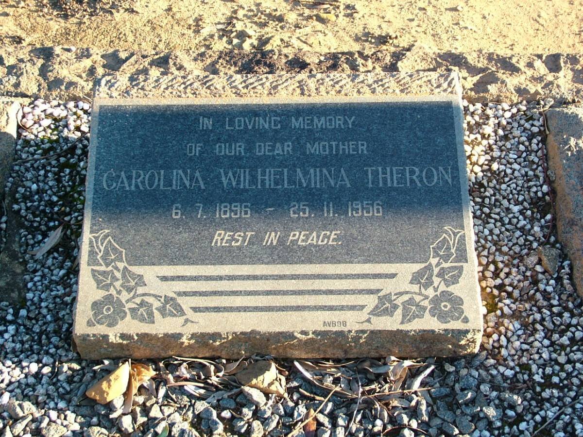 THERON Carolina Wilhelmina 1896-1956