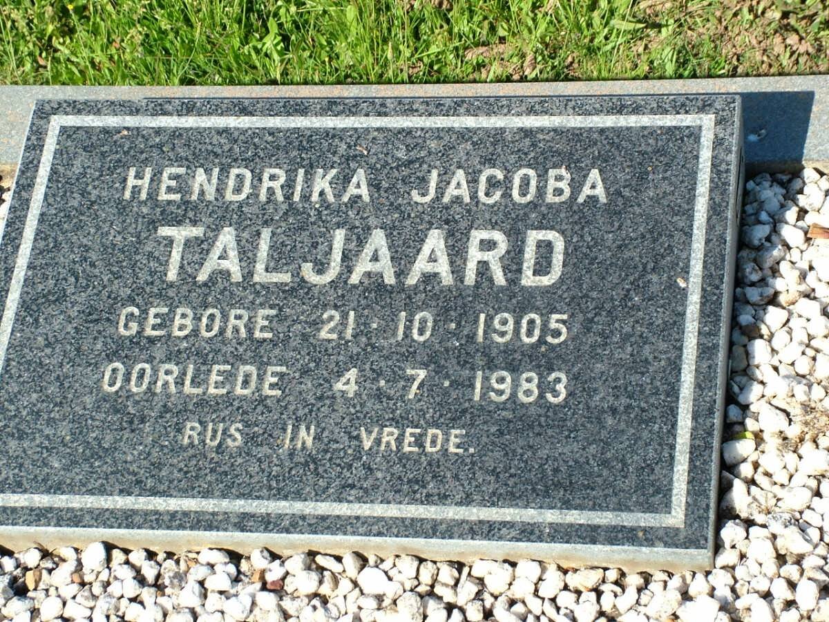 TALJAARD Hendrika Jacoba 1905-1983