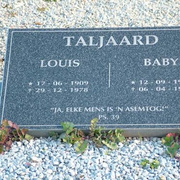 TALJAARD Louis 1909-1978 &amp; Baby 1917-1994