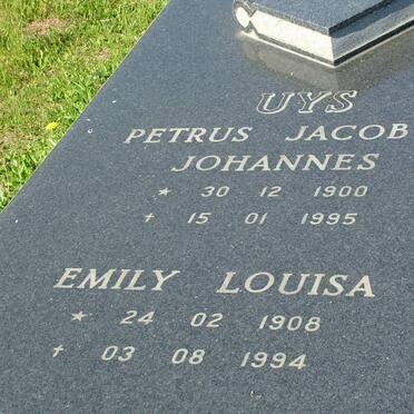 UYS Petrus Jacobus Johannes 1900-1995 &amp; Emily Louisa 1908-1994