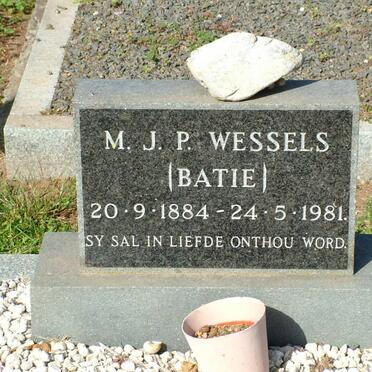 WESSELS M.J.P. 1884-1981