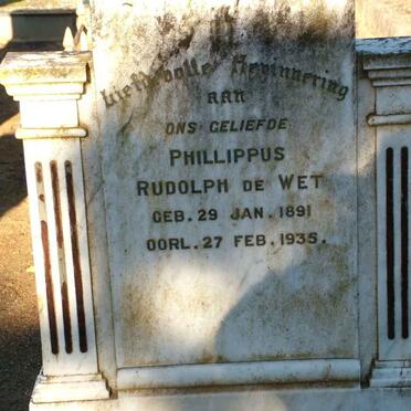 WET Phillippus Rudolph, de 1891-1935