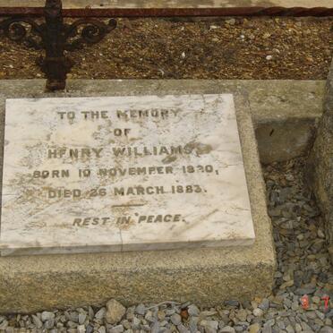 WILLIAMS  Henry 1820-1883