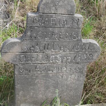 LOURENS Maria M. 1861-1932