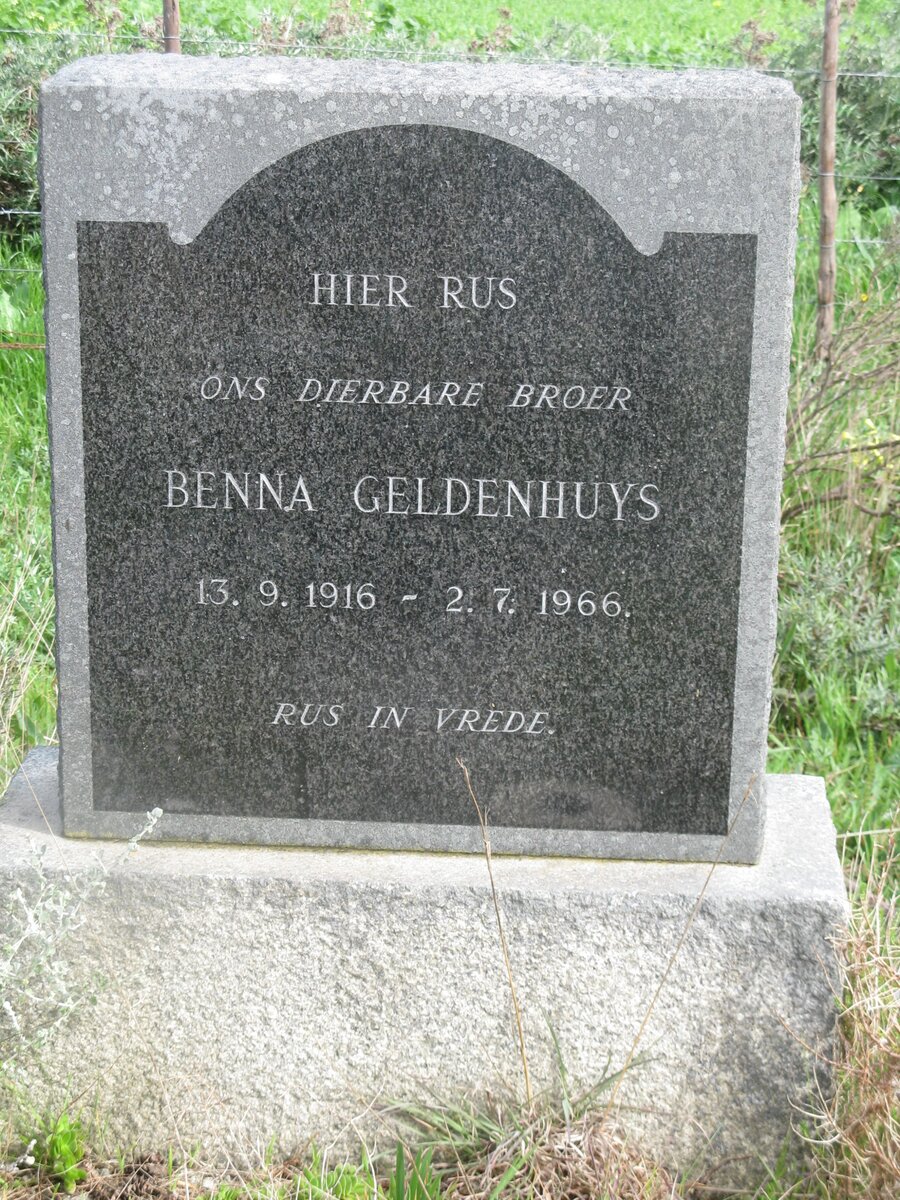 GELDENHUYS Benna 1916-1966